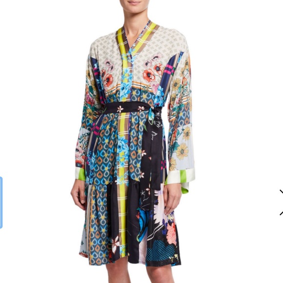 Johnny Was Dresses & Skirts - Johnny Was Kyoto Silk Kimono Dress with Belt